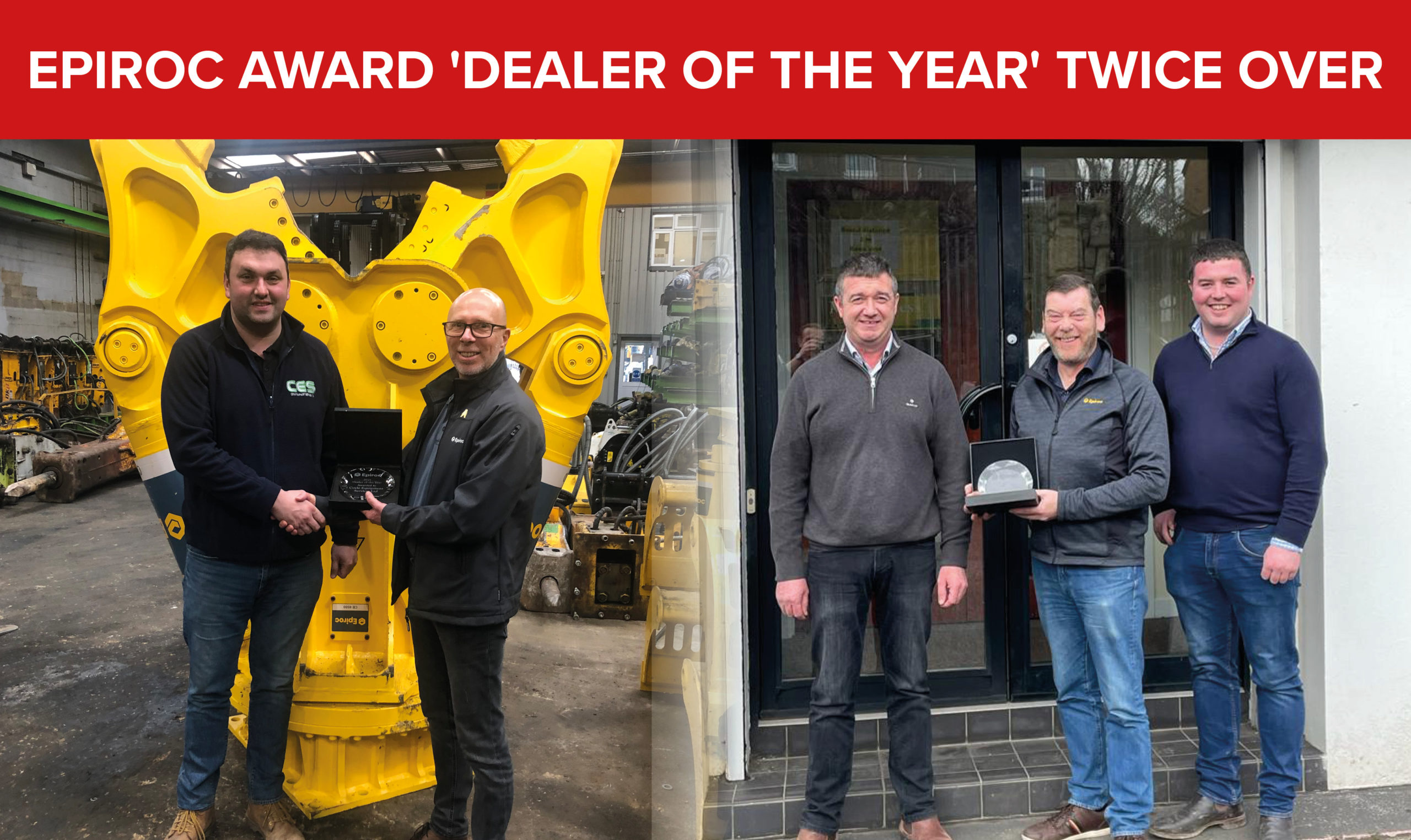 Great customer service earns two winners the 2021 Epiroc Dealer of the Year Award